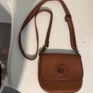 Stylish Brown Leather Crossbody Bag